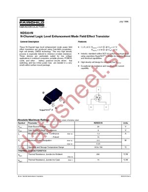 NDS331N datasheet  